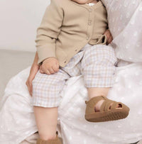 MarMar Copenhagen Panu Linen Pants in summer check - kids' joggers