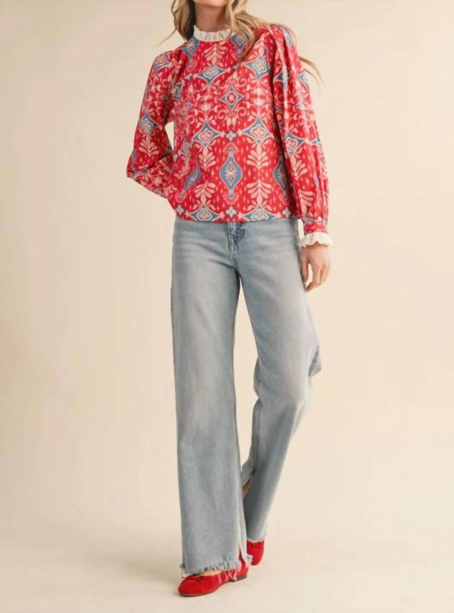 &Merci - Lace-trimmed Top