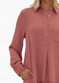 entro Darcy Flutter Mini Dress in mauve - women's dress - view 4