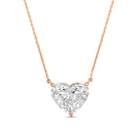 Diana M Jewels - 8.00 Cts Lab Grown Heart Diamond Pendant Necklace