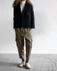 Psophia Modern Jacket Peacoat in black - women's jacket