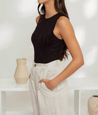 Blu Pepper - Nadia Sleeveless Sweater Top