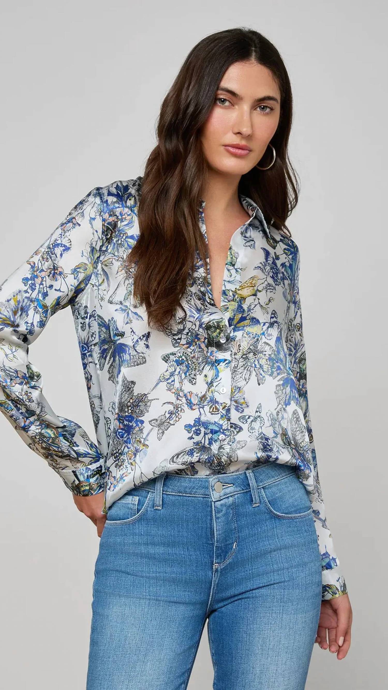 L'Agence - Tyler Silk Blouse
