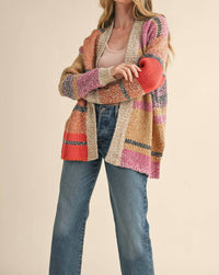 &Merci - Oversized Colorblock Cardigan