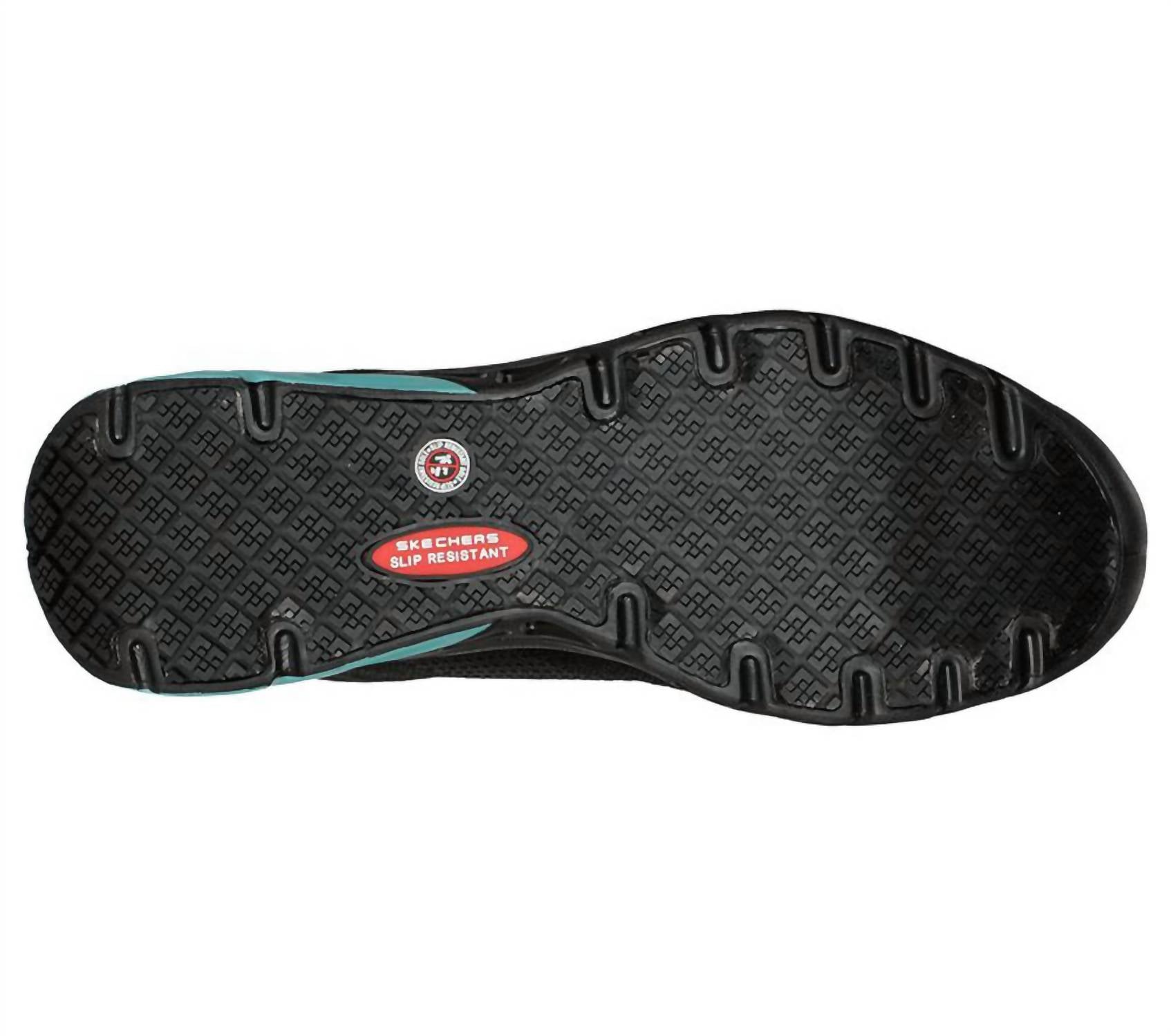 Skechers Women's Glide Step Sr Adilly Shoes in black teal - women's sneaker - view 4