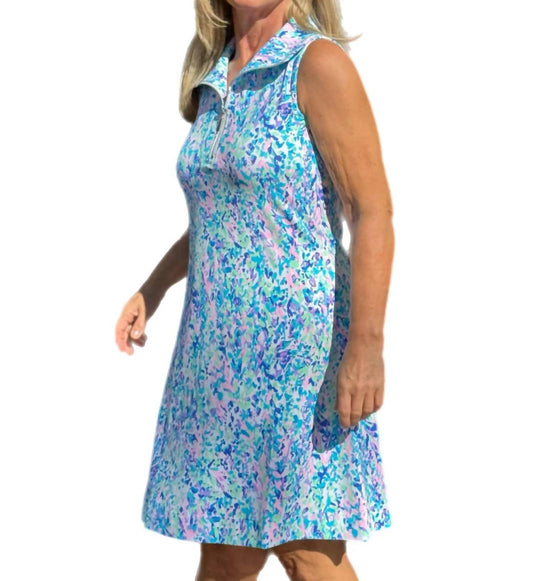 Lulu-B - Women's Sleeveless Zip Swing Dress