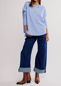 Free People - Latte Blues Thermal Top