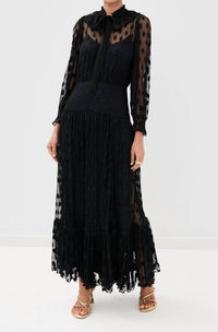 Ulla Johnson - Carla Lace Long Sleeve Midi Dress