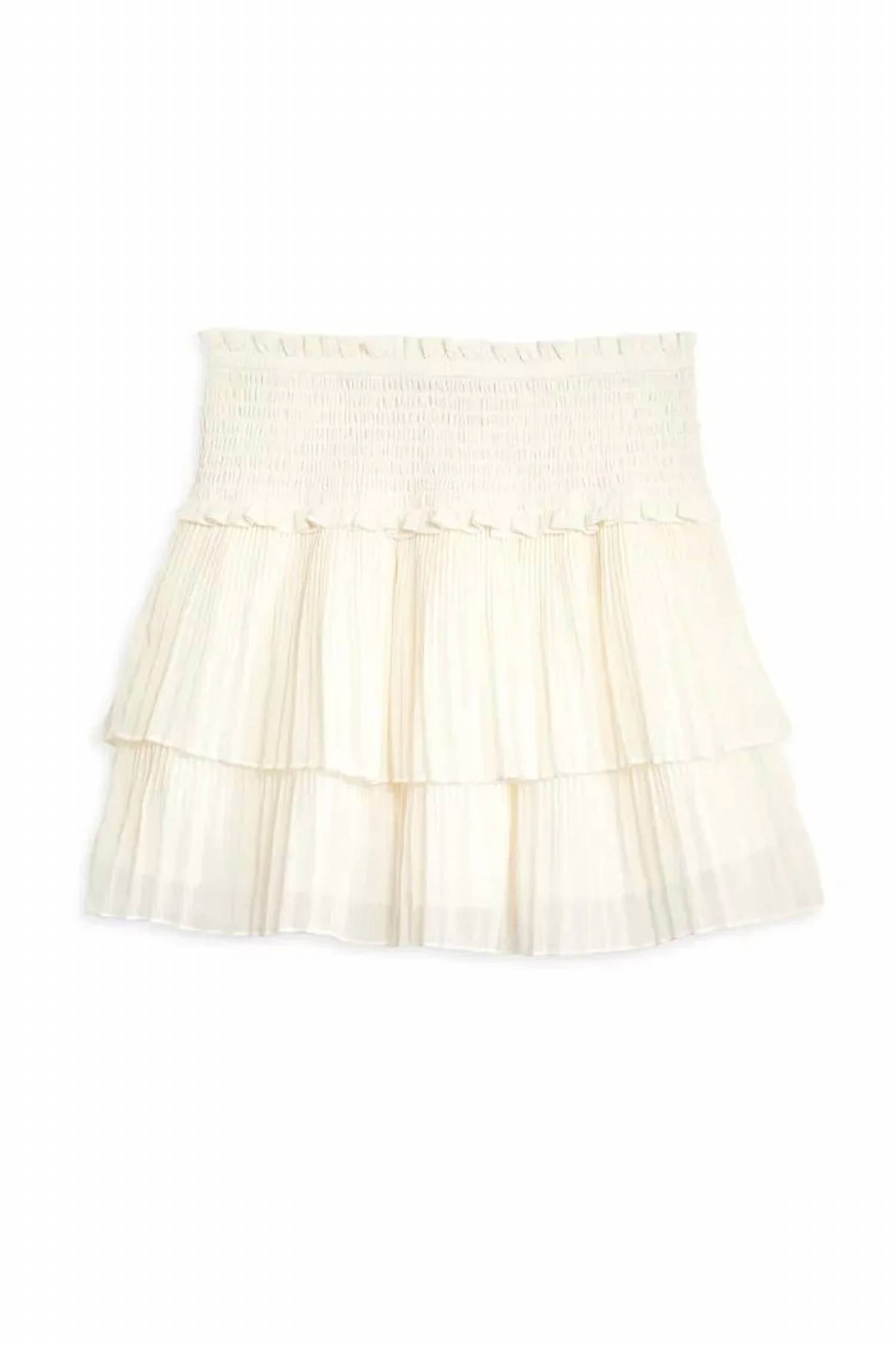 Katie J NYC Junior Chelsea Skirt in ivory - women's skirt