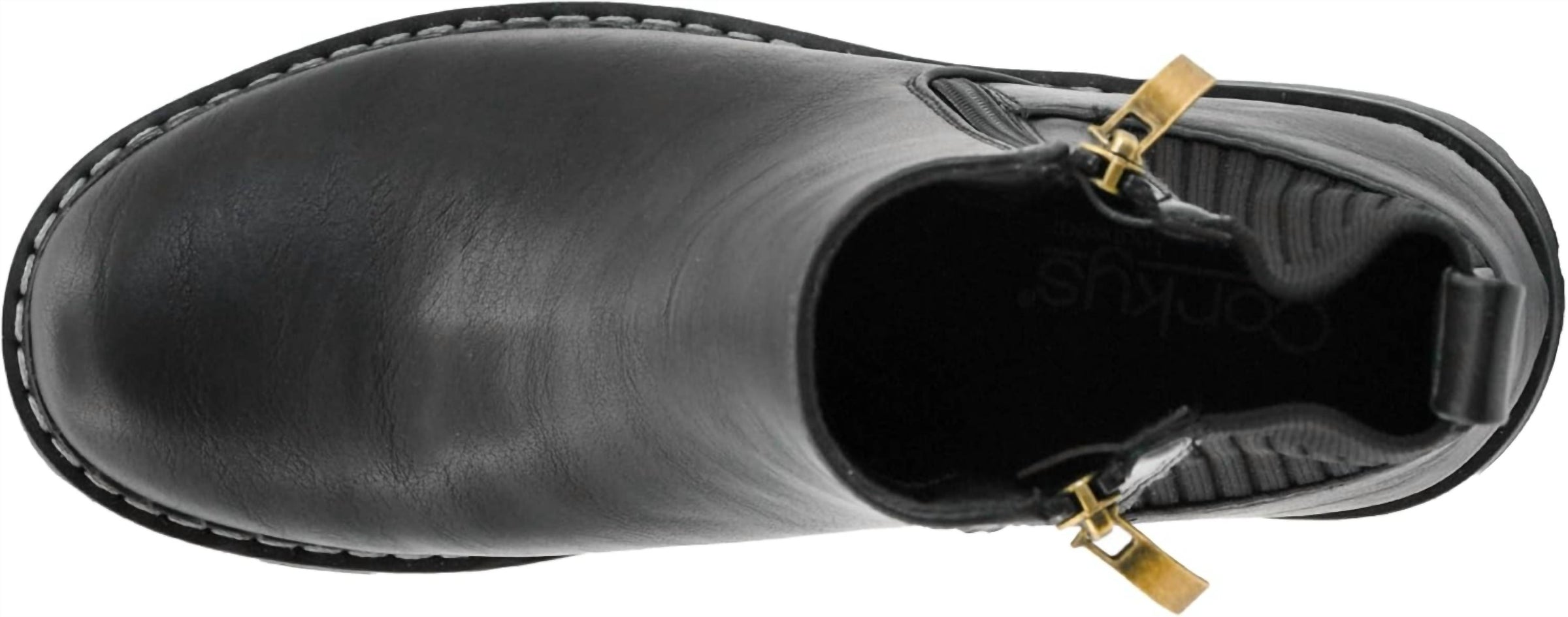 Corkys Footwear Women's Don't Be Difficult Zip Up Boot in black - women's shoe - alternate view