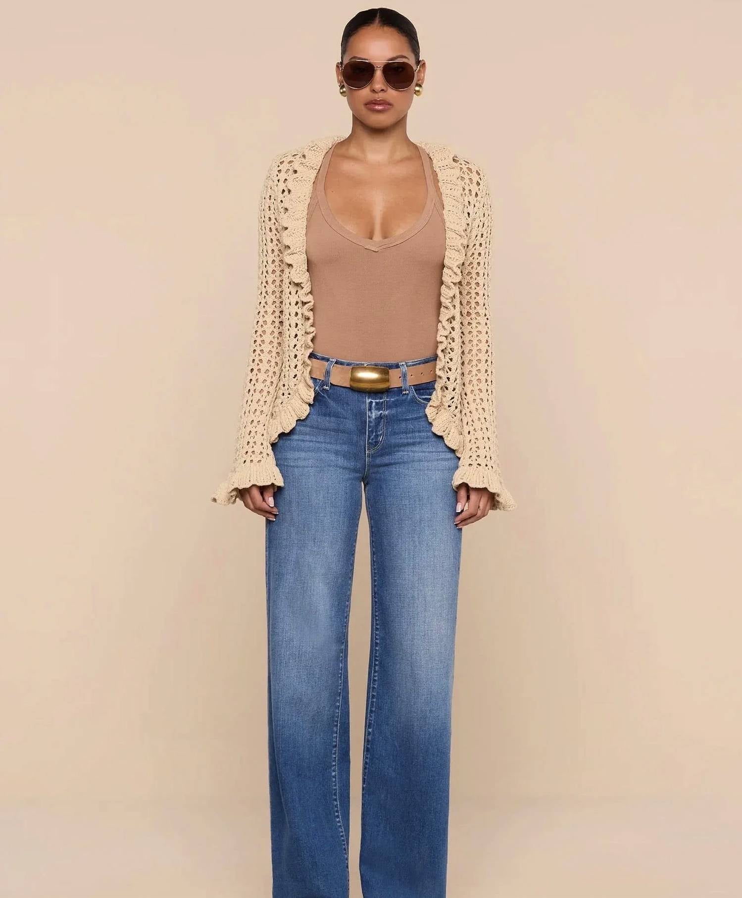 L'Agence - Solaris Crocheted Cardigan