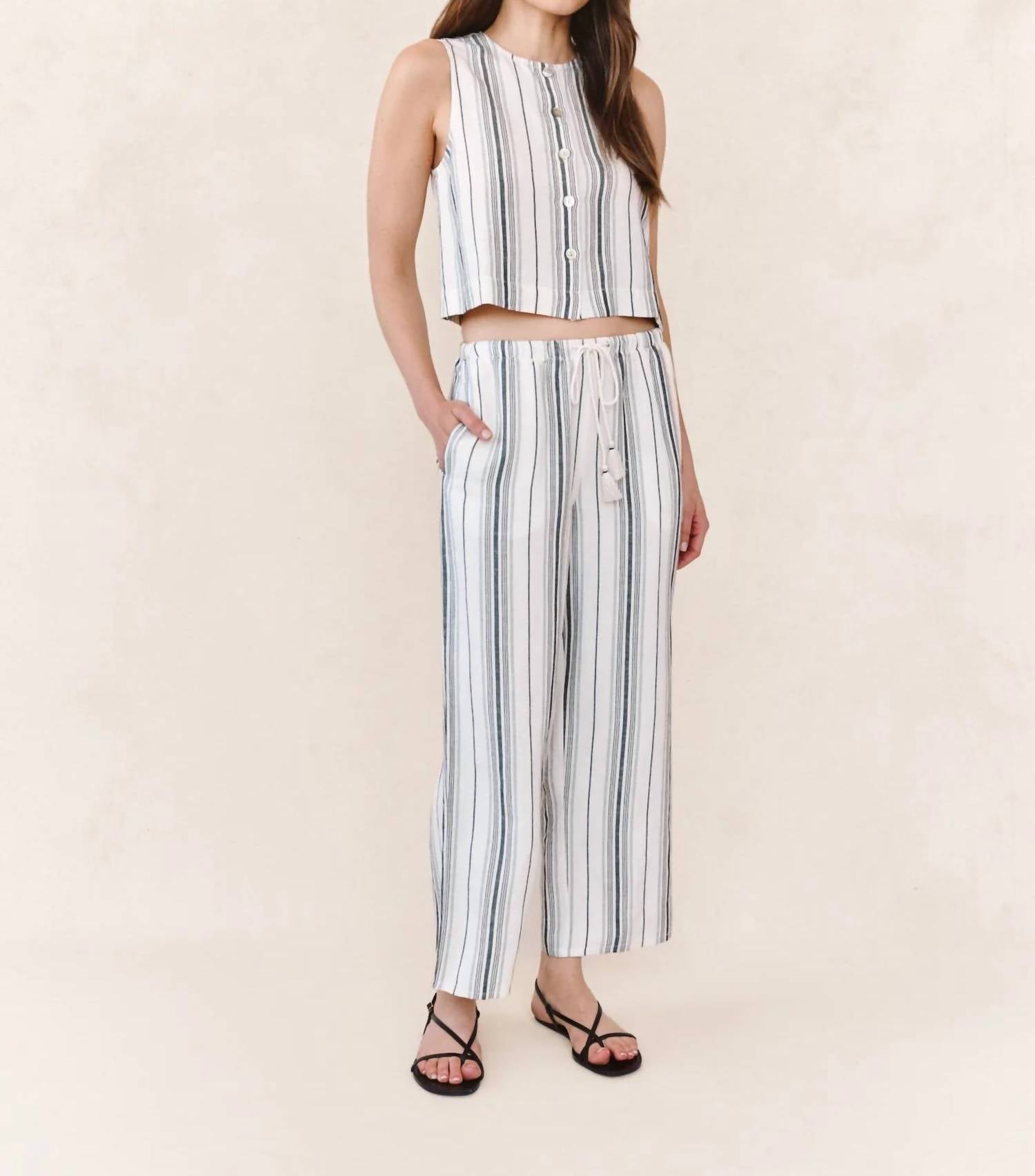 Bella Dahl - Tassel Cord Drawstring Crop Pants