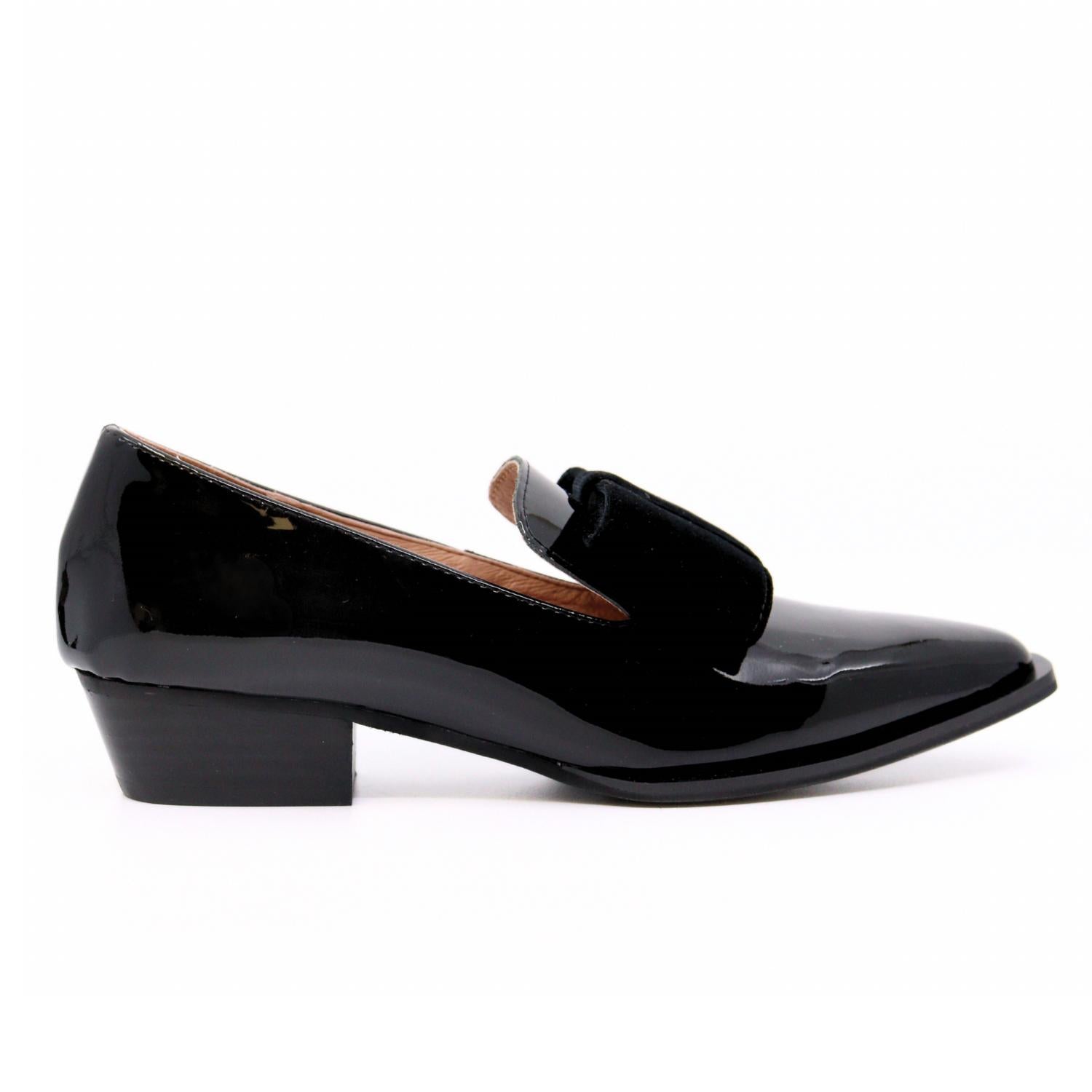 ALL BLACK Women's Pat And Bow Loafers in black - women's flats - view 4