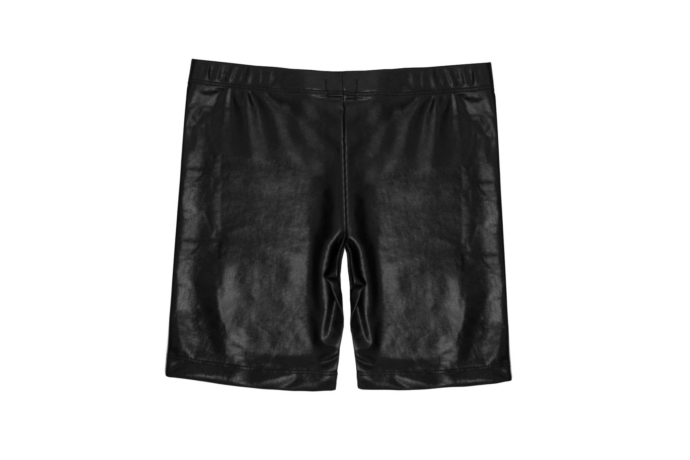 Mia - Leatherette Bike Shorts