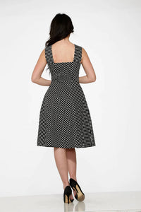 Orchid Bloom - Polka Dot Swing Dress