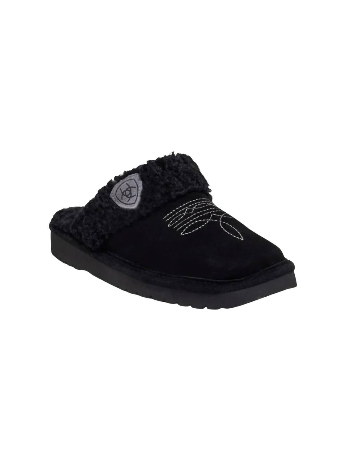 ARIAT Women's Jackie Square Toe Slipper in black - women's shoe