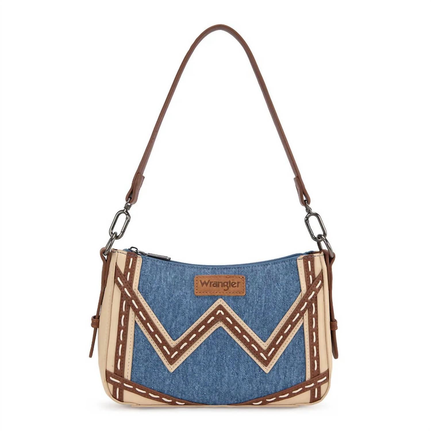 Wrangler - WESTERN CHEVRON CONTRAST STITCH SATCHEL BAG