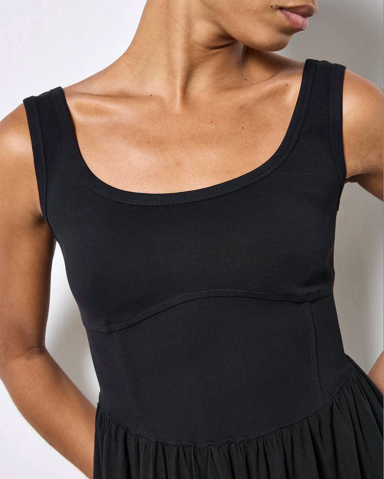 Apricot - Corset Midi Dress