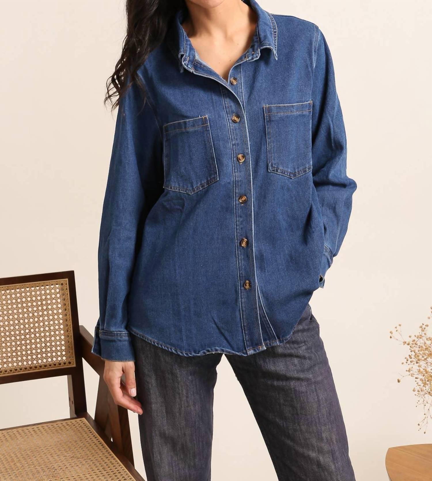 Inspiration Studio - Everyday Stretch Denim Shirt