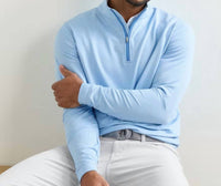 Peter Millar - Perth Sugar Stripe Performance Quarter-zip Sweater