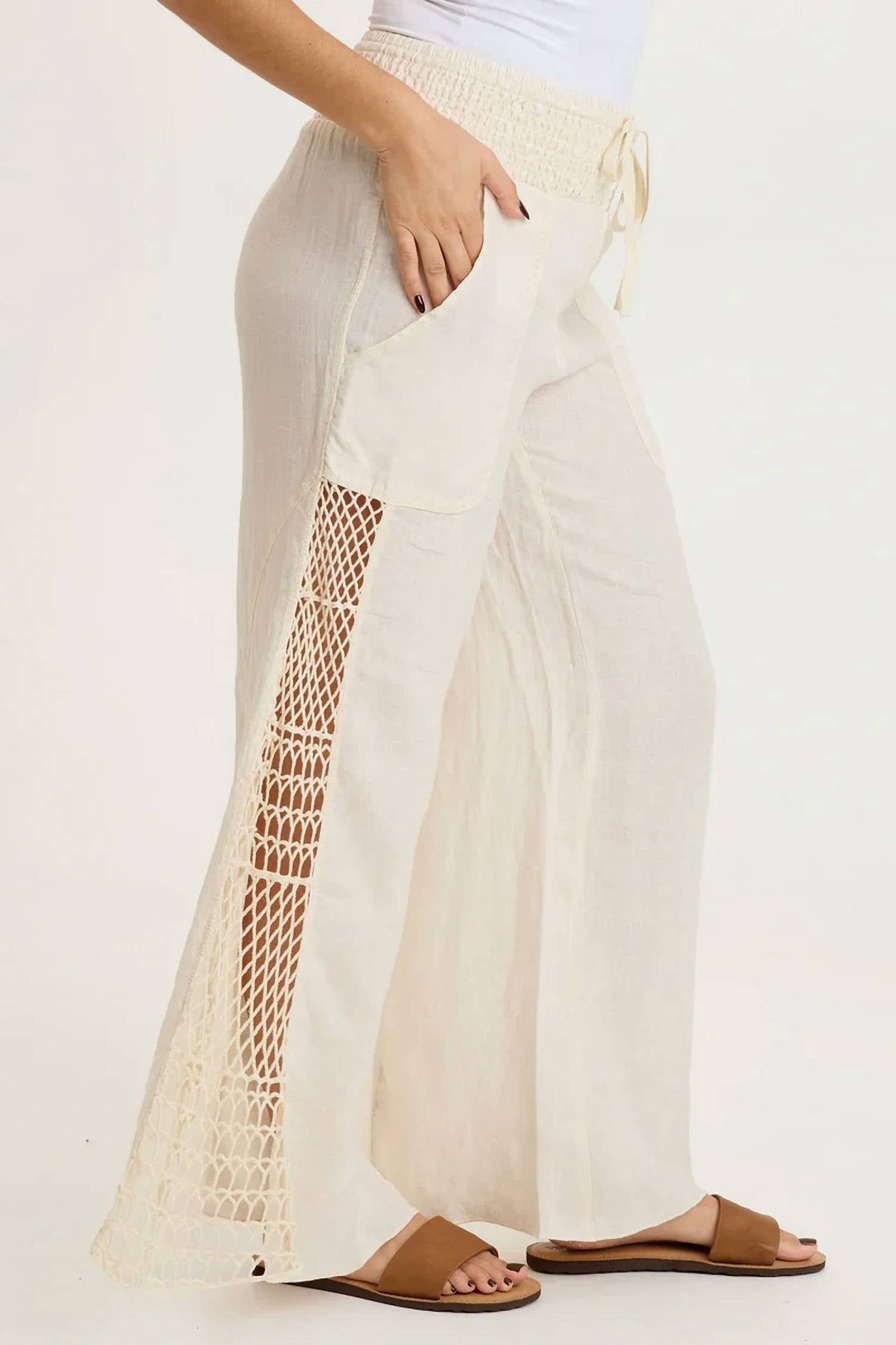 Xcvi - Garcia Smocked Pull-on Wide Leg Pants