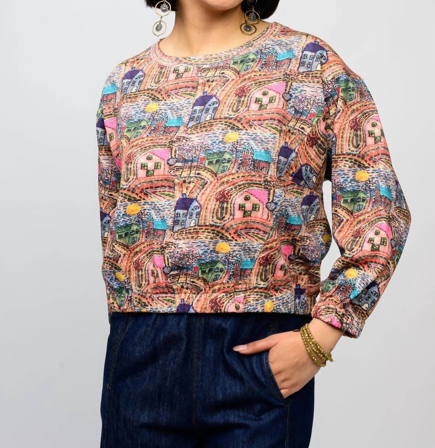 Ivy Jane - Popover Novelty Knit Top