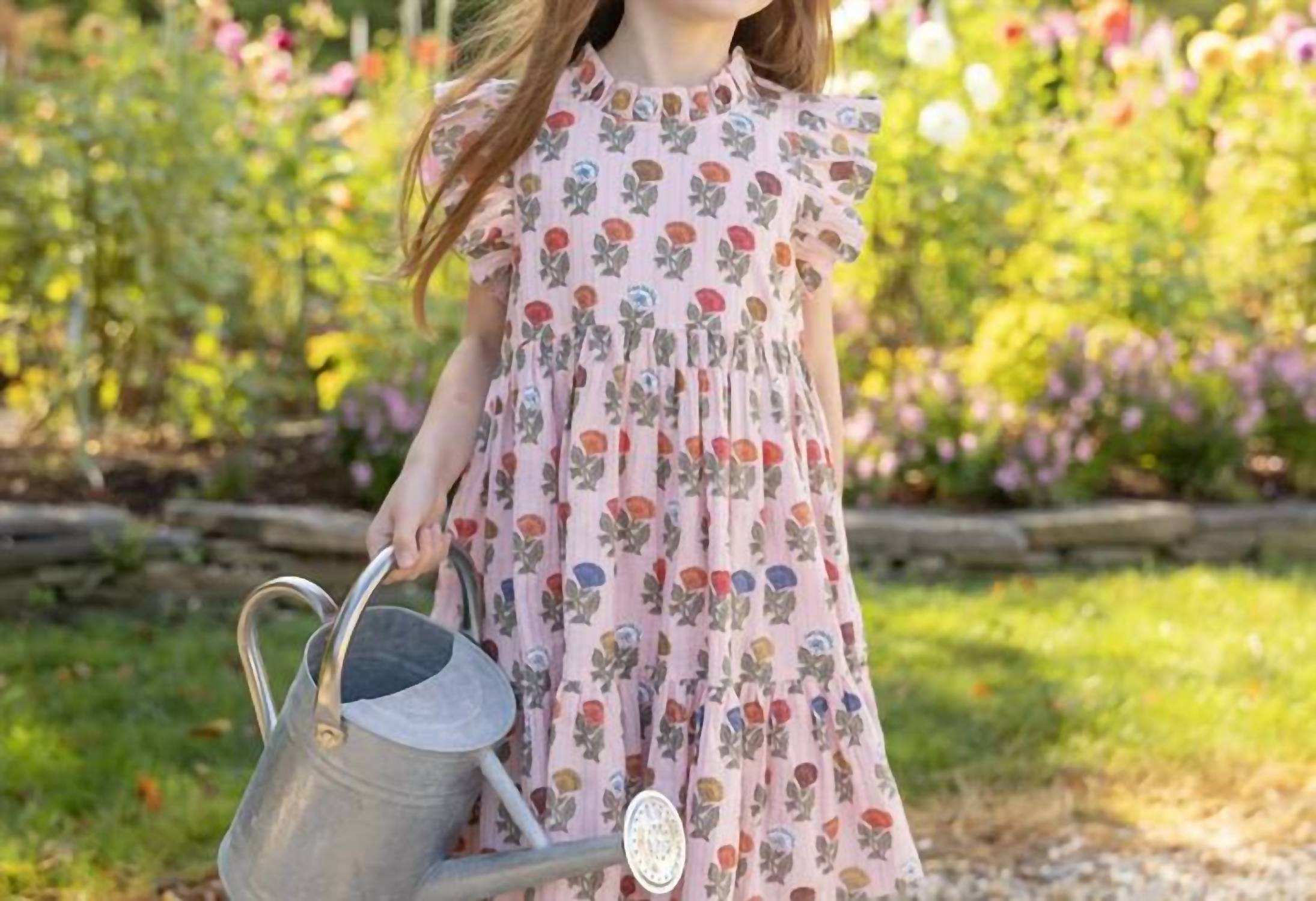 Pink Chicken - Girl's Multi Flower Drop Jennifer Dress