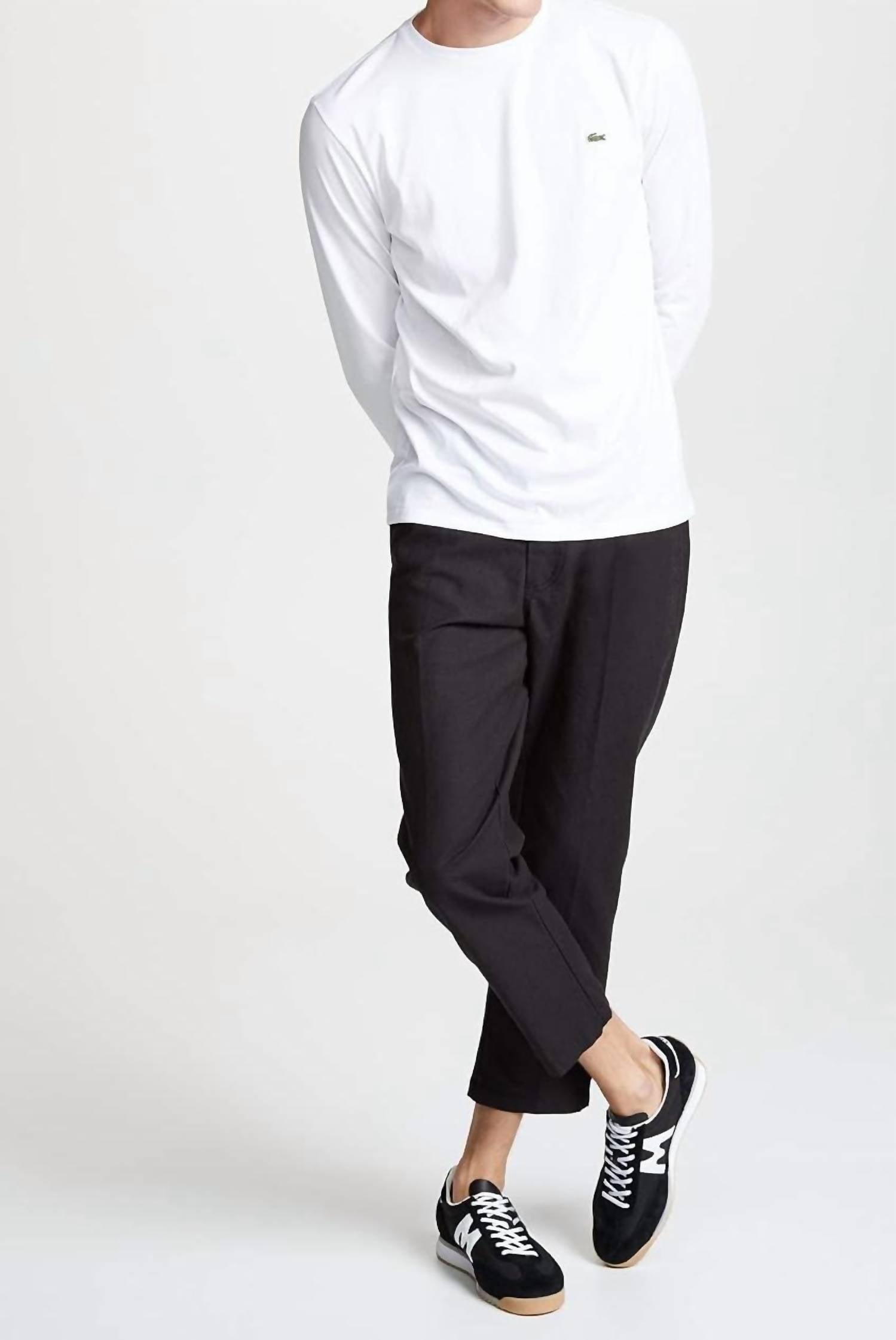 Lacoste - Long Sleeve Jersey Pima Regular Fit Crewneck T-shirt