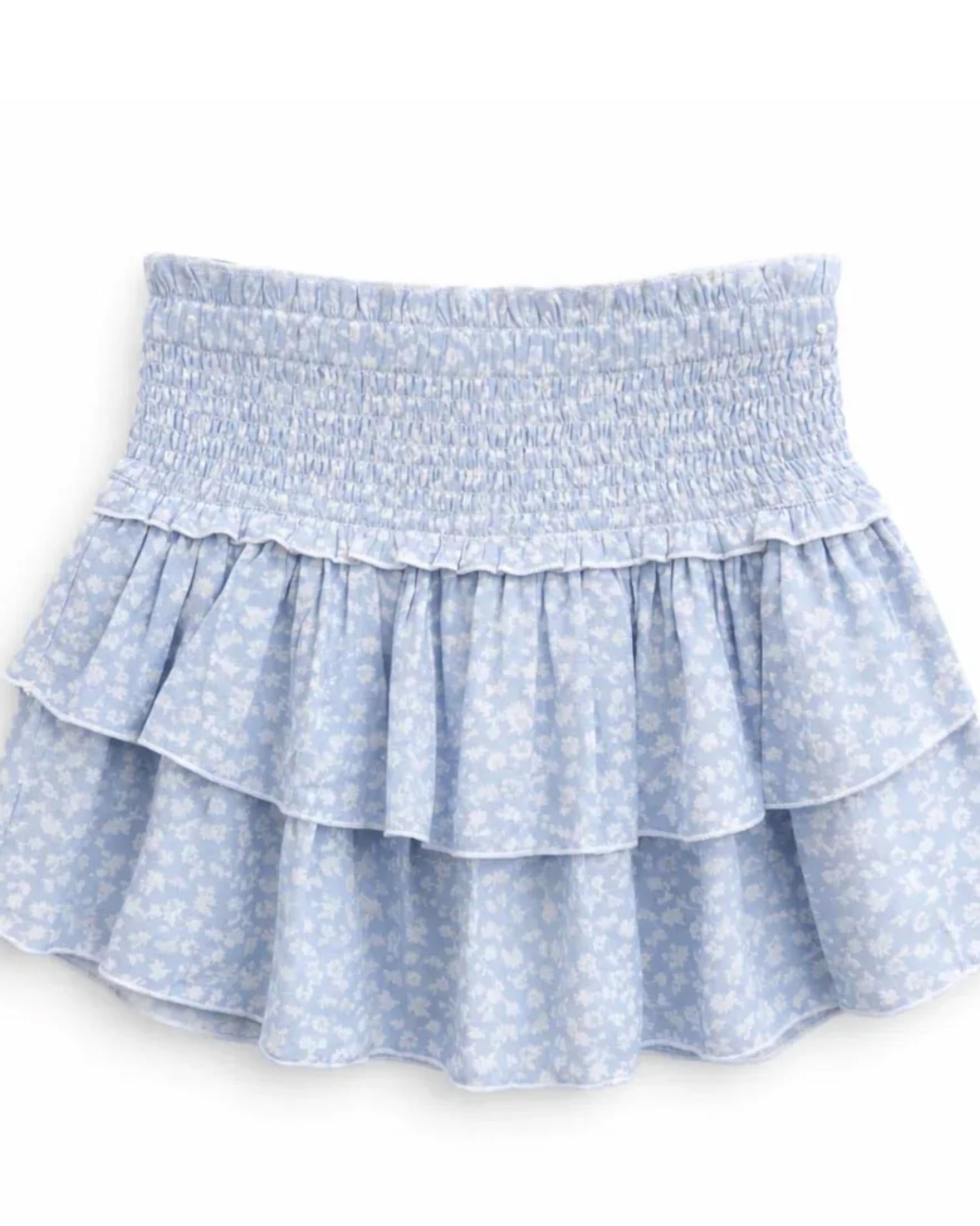 Katie J Nyc - Girl's Bianca Printed Tiered Ruffle Skirt