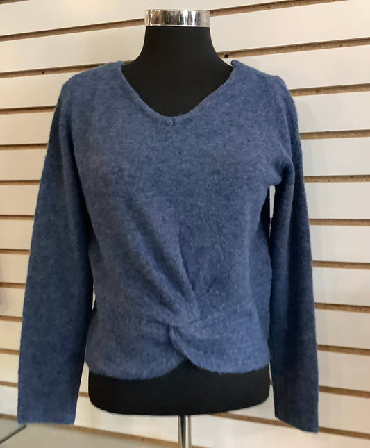 Orly - Long Sleeve Short Sweater w/Twist Front