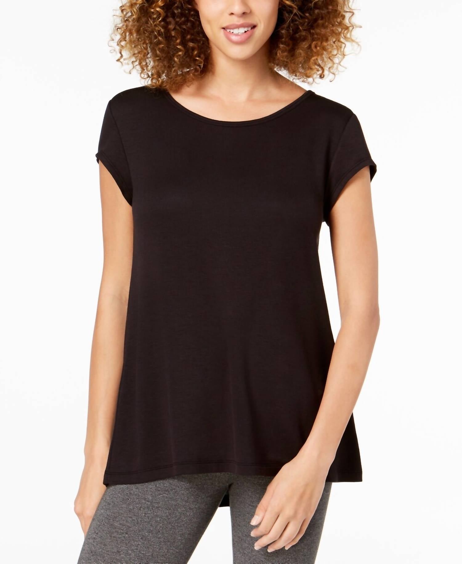 Ideology - Cutout Back Short Sleeve Knit Top