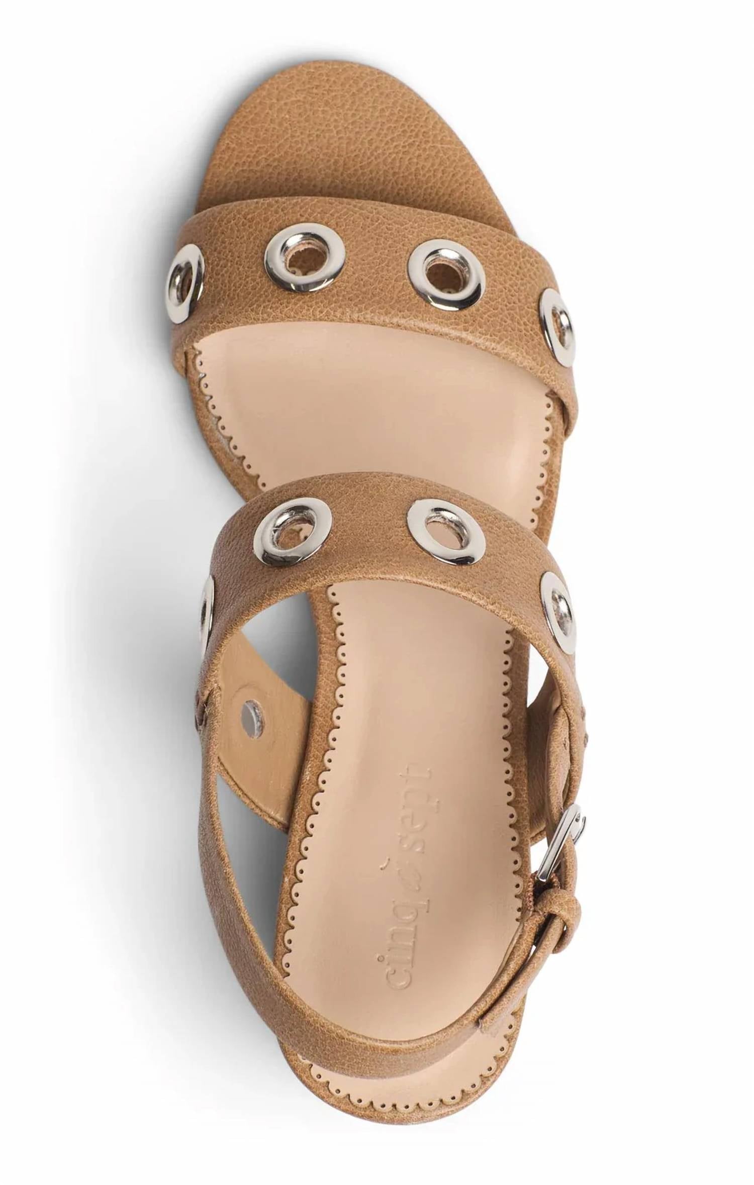 Cinq A Sept - Women's Gemma Grommets Block Sandals
