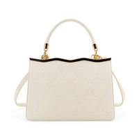 Like Dreams Women's Amara Embossed Top Handle Crossbody Bag in ivory - women's bag - detail view