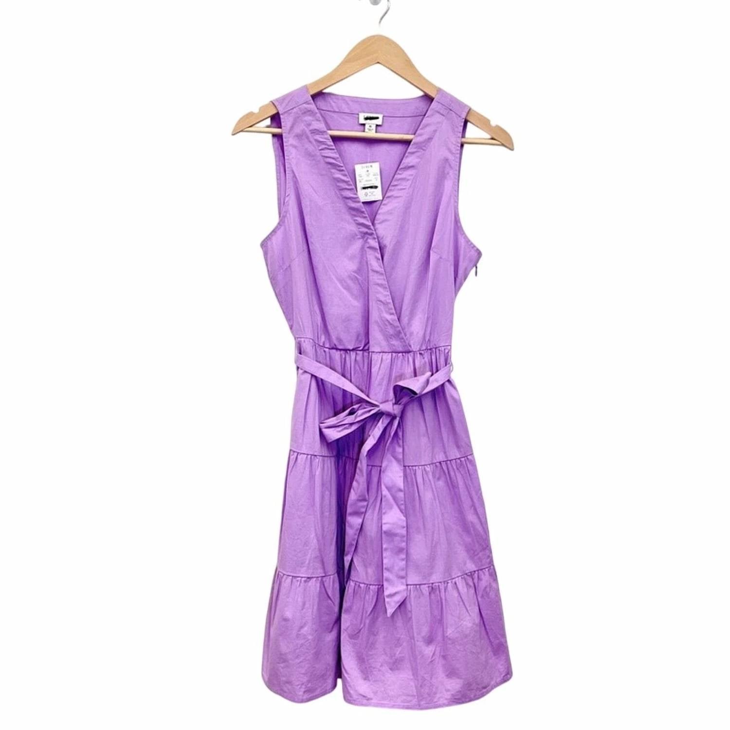 J.Crew - Faux-wrap Sleeveless Mini Dress