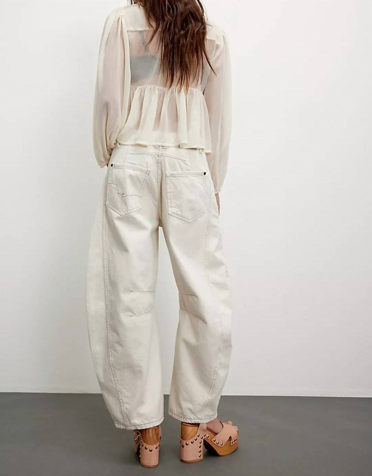 Free People - Good Luck Mid Rise Bold Barrel Jeans