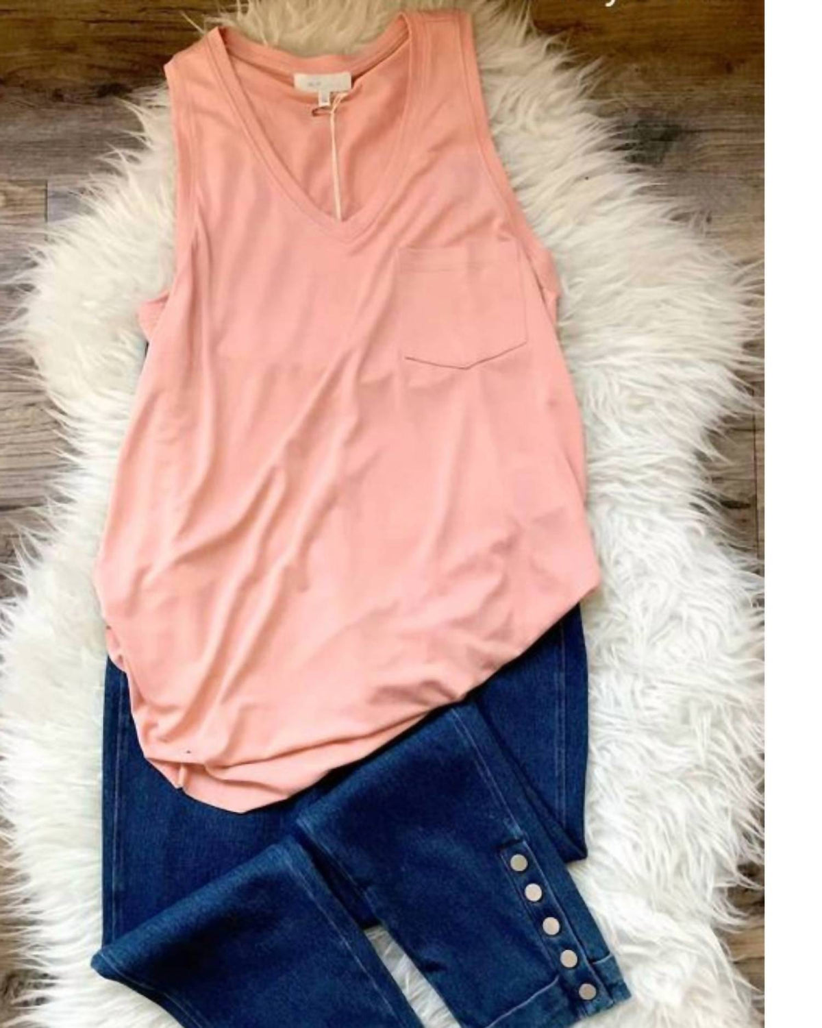 Another Love - Women's Esther Breast Pocket Tank Top