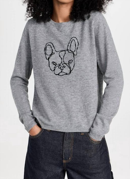 Jumper1234 - FRENCHIE DOG CASHMERE TOP