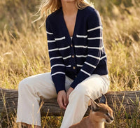 Karen Kane - Stripe Sweater Cardigan