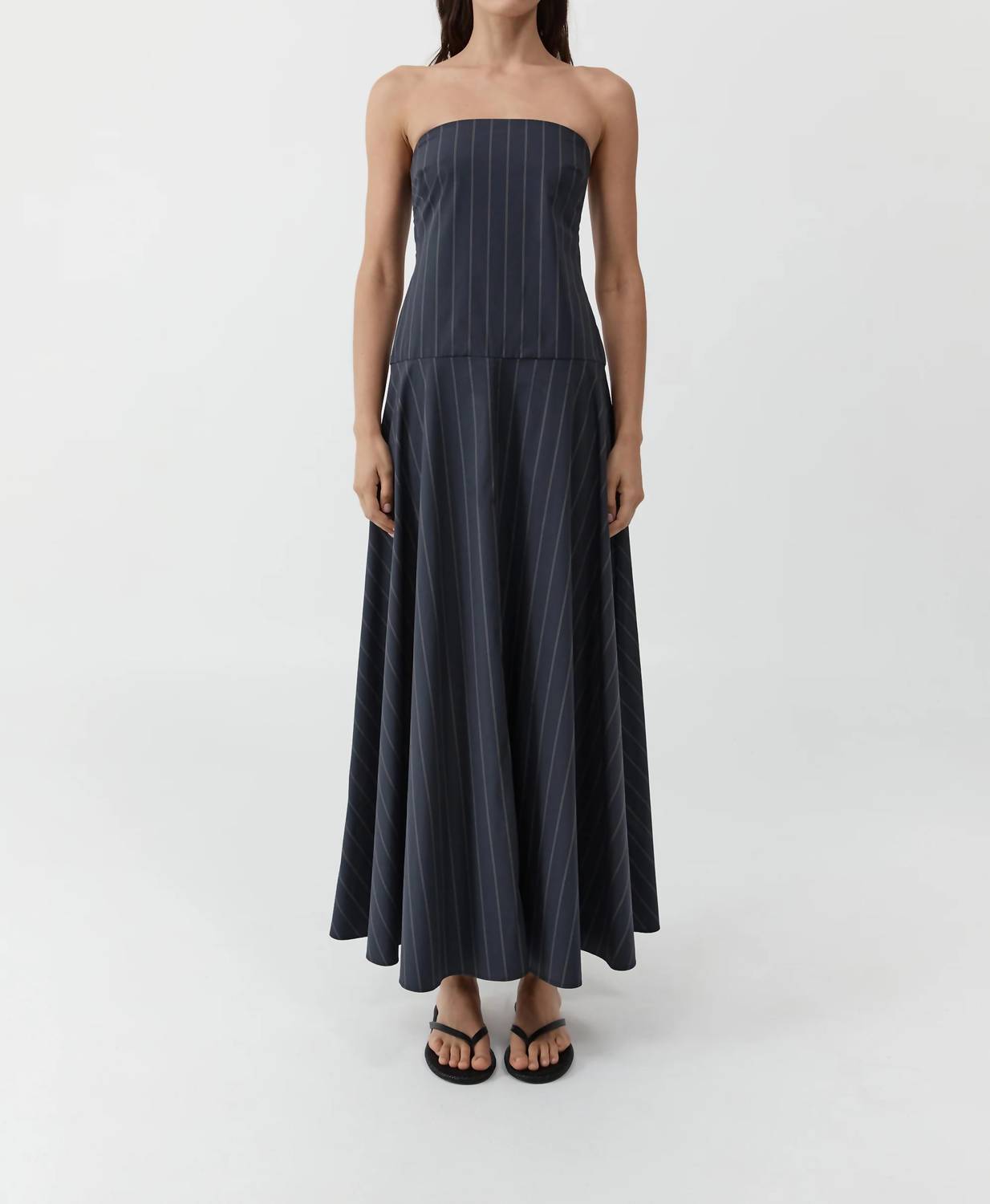 St. Agni - Strapless Rouleau Maxi Dress