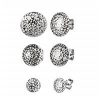 Gold & Honey - Women's Stud Earrings - Set Of 3