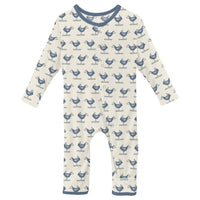 Kickee - Kids' Print Coverall with Snaps