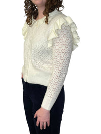 Mikarose - Crochet Pearl Cardigan