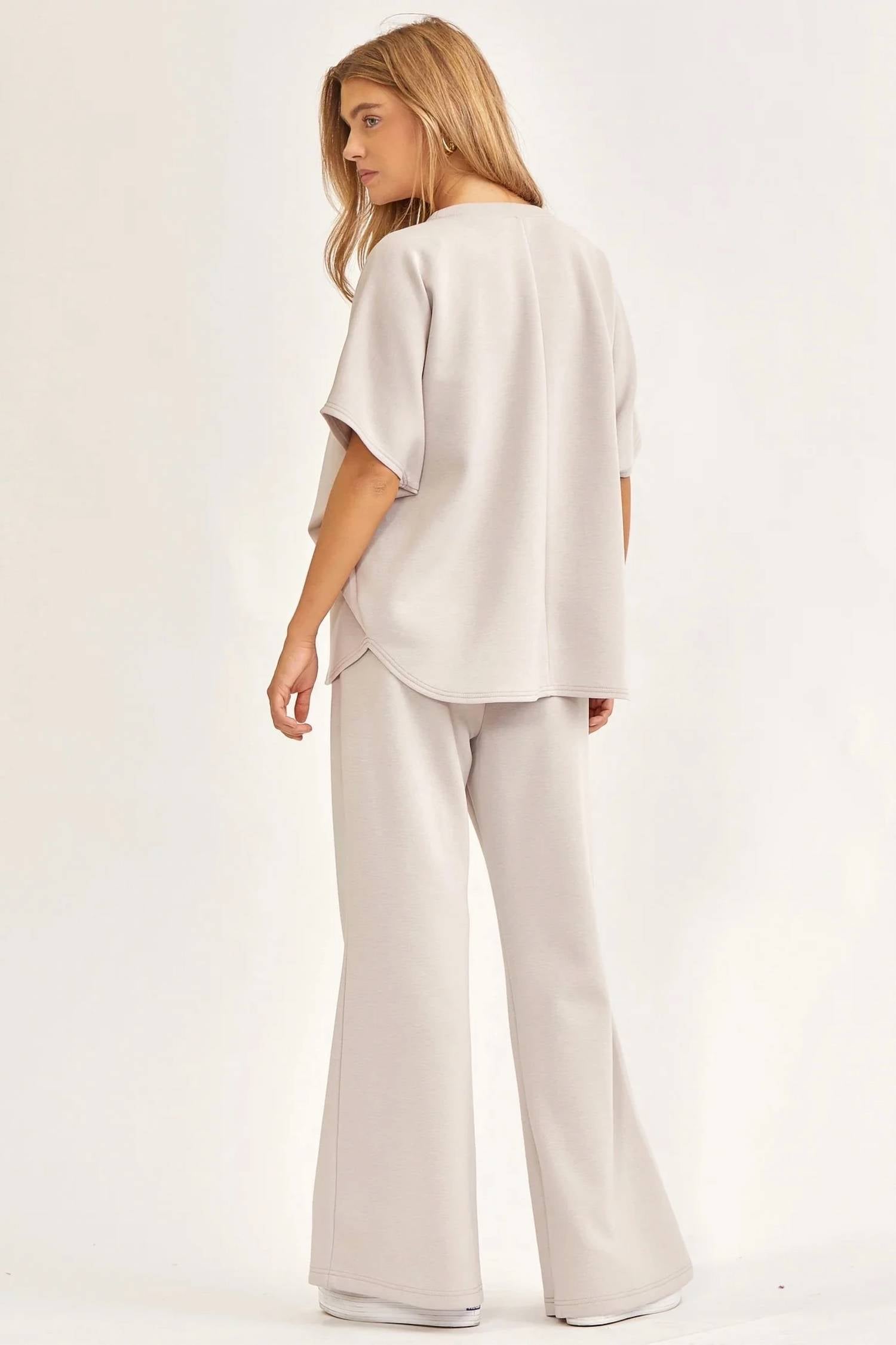 Dear Scarlett - Poncho Top + Bell Bottom Modal Set