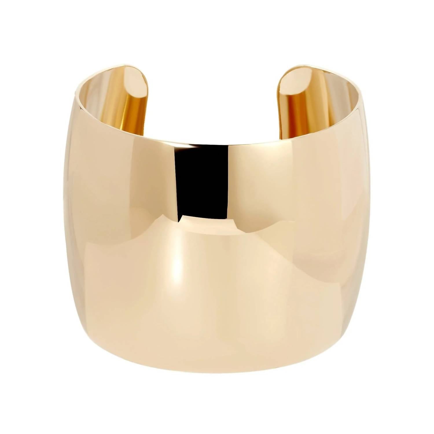Eklexic - Women's 2 Inch Xl Domed Cuff Bracelet