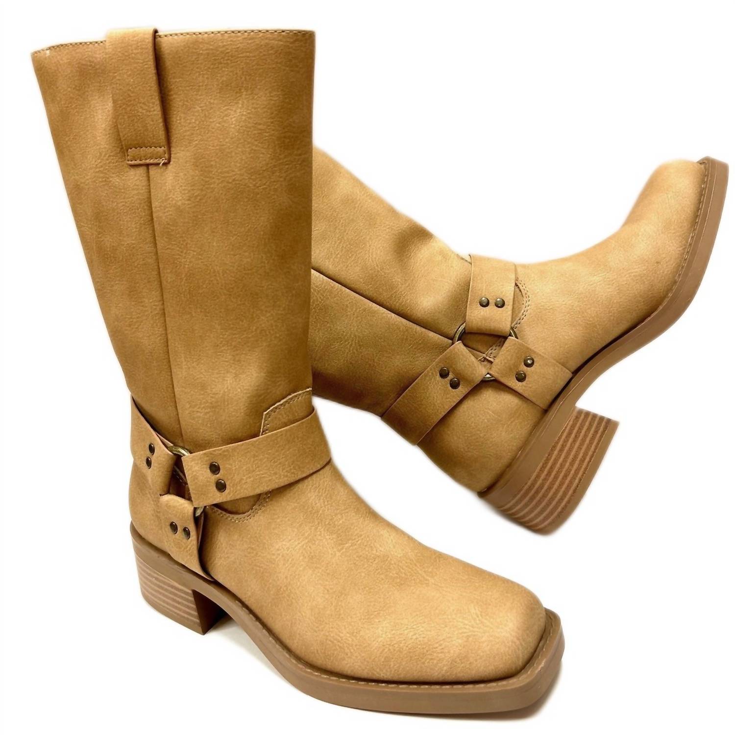 Matisse Women's Autumn Harness Mid Calf Boots in natural - women's heels - view 4