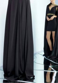 Ieena For Mac Duggal - Short Dress With Cape