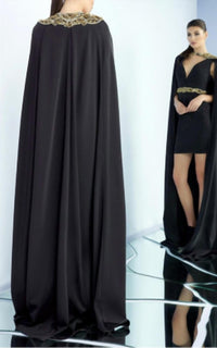 Ieena For Mac Duggal - Short Dress With Cape