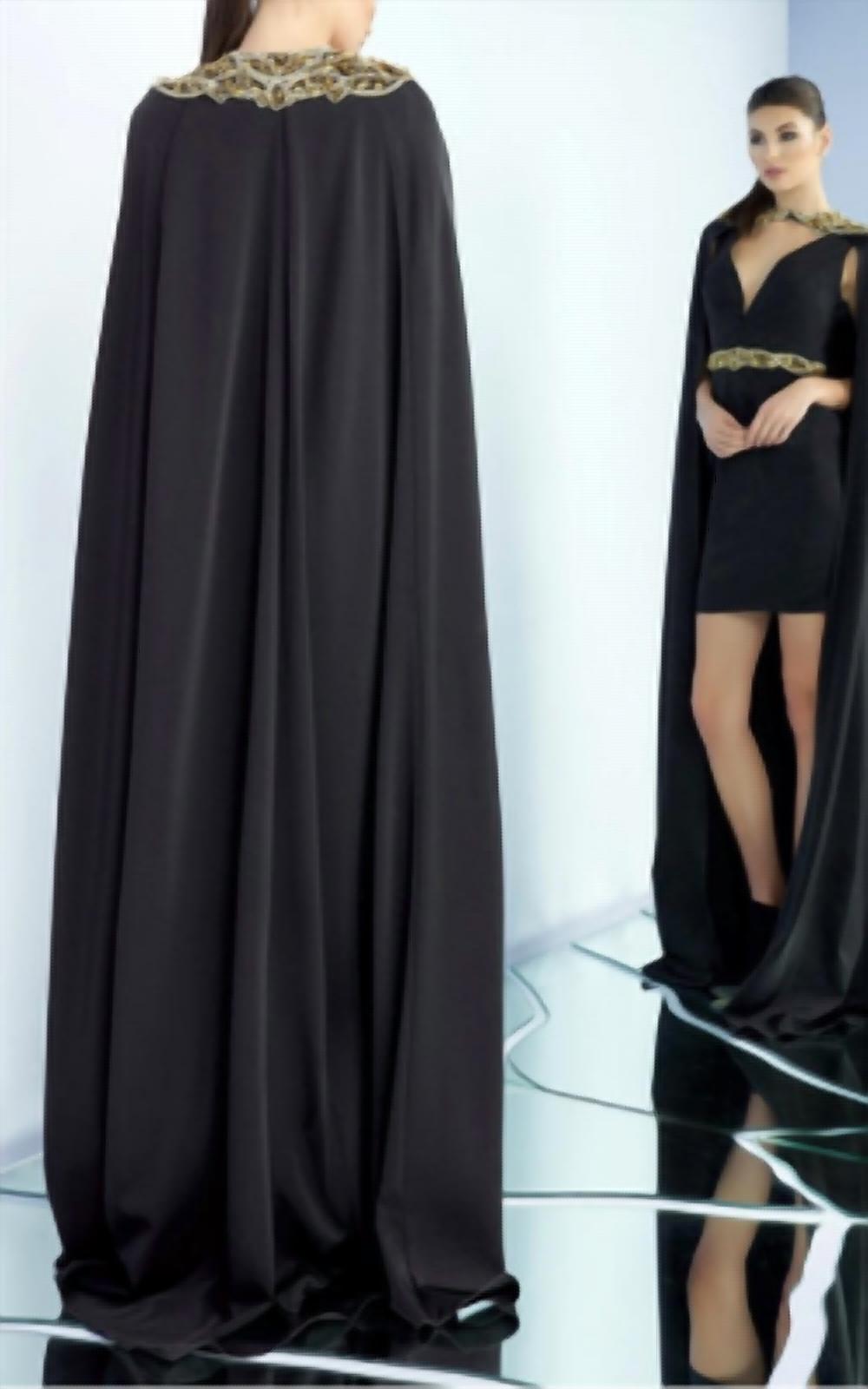 Ieena For Mac Duggal - Short Dress With Cape