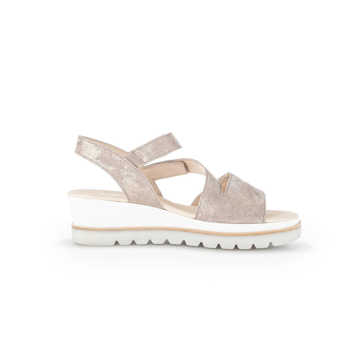Gabor - Women's Quarter Strap Wedge Velcro Sandals