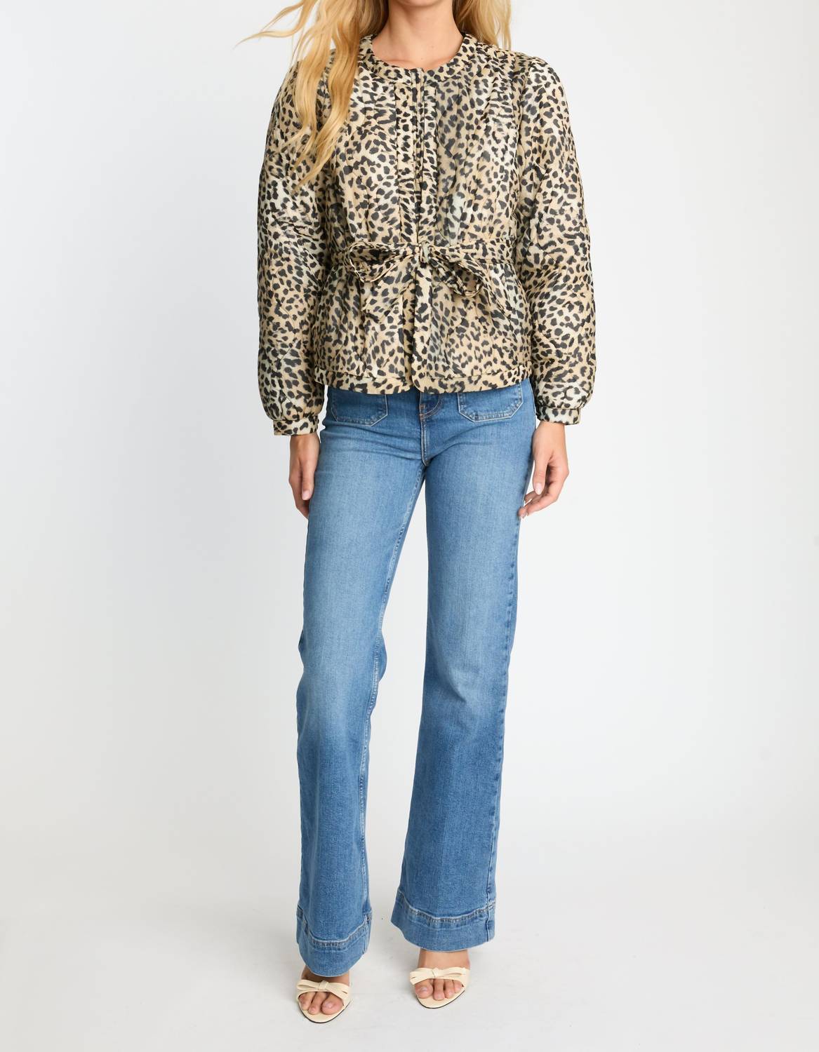 CABALLERO Ember Reversible Jacket in golden leopard - women's jacket - alternate view